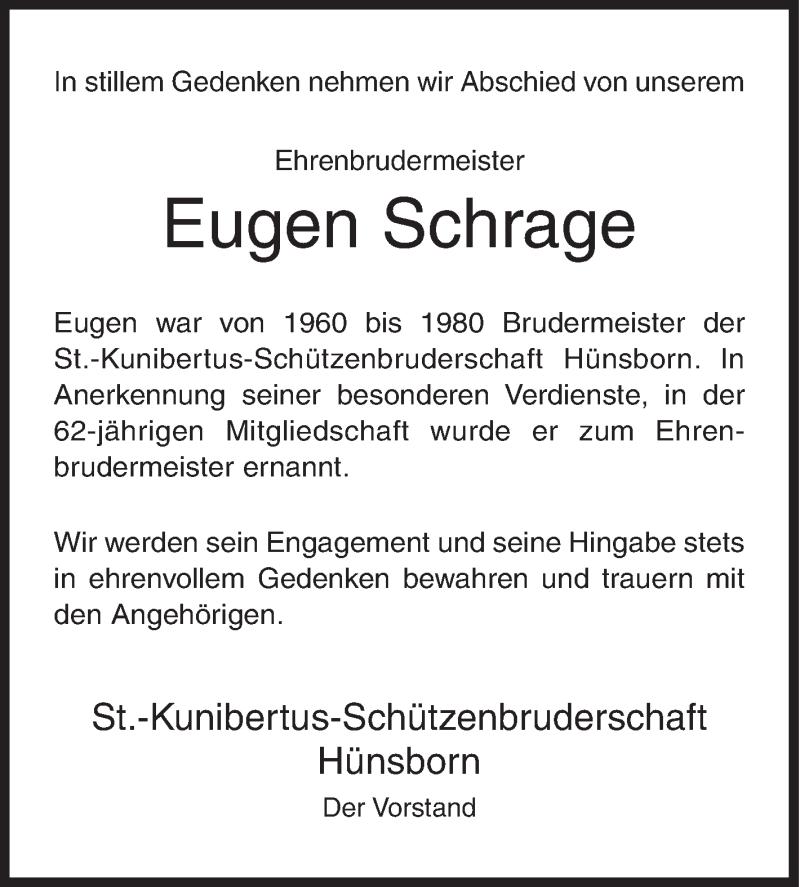 NachrufEugenSchrage